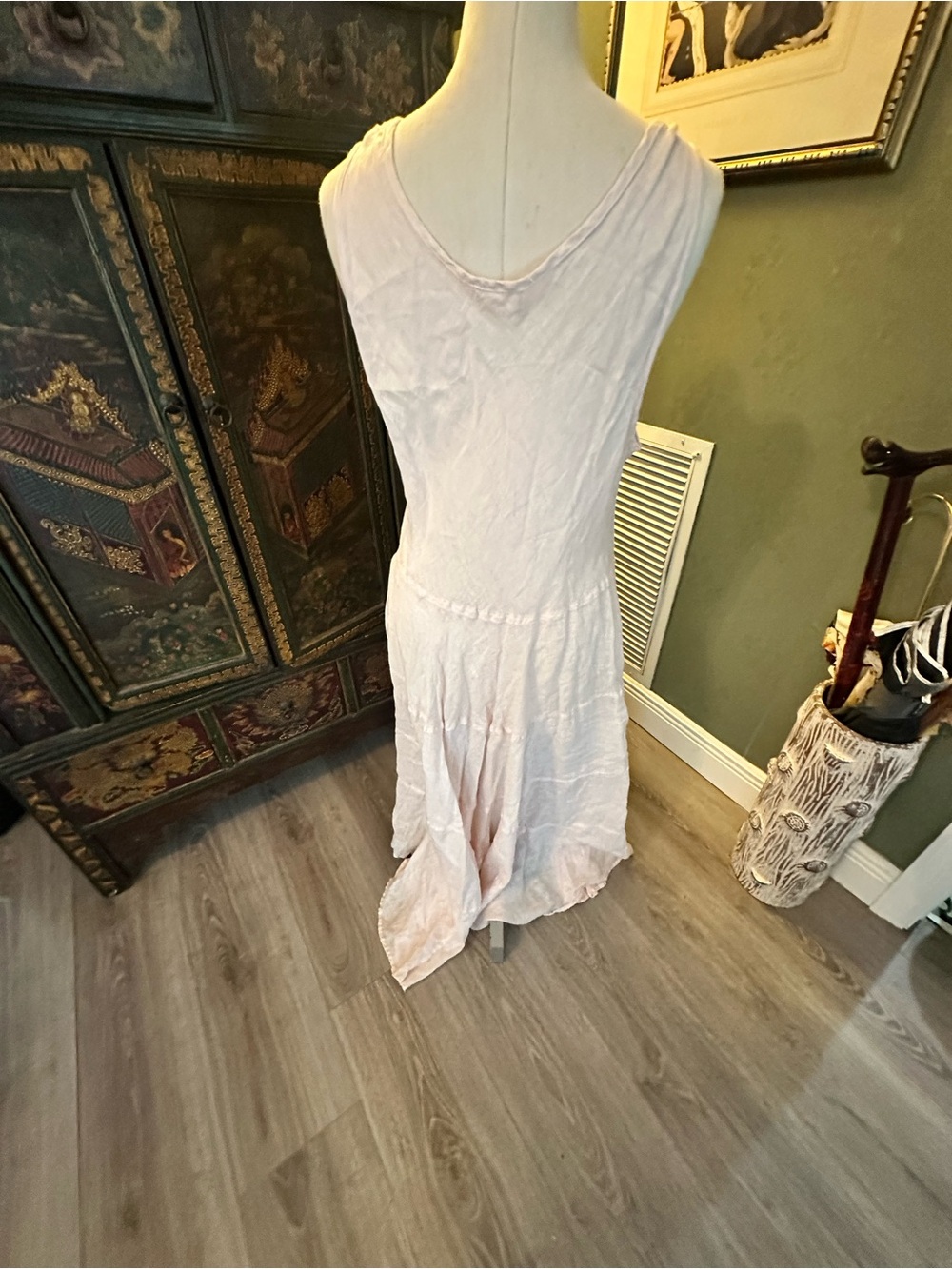 CP Shades Soft Pink Sleeveless Maxi Dress with Pockets - Picture 7 of 9